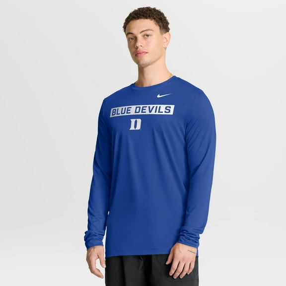 Men's Nike Royal Duke Blue Devils Primetime Campus 2-Hit Legend Dri-FIT Long Sleeve T-Shirt