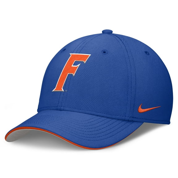 Men's Nike Royal Florida Gators 2026 Dugout Coaches Dri-FIT Rise Swoosh Flex Hat