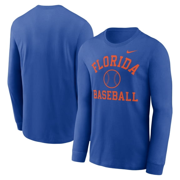 Men's Nike Royal Florida Gators Essential Baseball Arch Long Sleeve T-Shirt