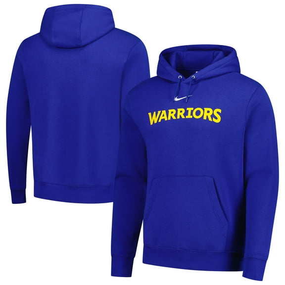 Men's Nike Royal Golden State Warriors Sportswear Essential Wordmark Club Hoodie