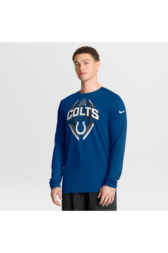 Men's Nike Royal Indianapolis Colts Primetime Legend Icon Performance Long Sleeve T-Shirt