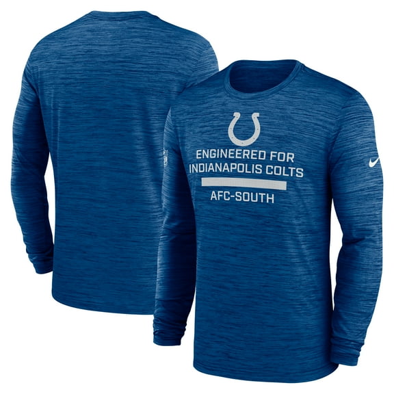Men's Nike Royal Indianapolis Colts Sideline Velocity Performance Long Sleeve T-Shirt