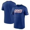 thumbnail image 1 of Men's Nike Royal New York Giants Primetime Legend Wordmark Performance T-Shirt, 1 of 3