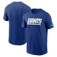 thumbnail image 1 of Men's Nike Royal New York Giants Primetime Wordmark Essential T-Shirt, 1 of 3
