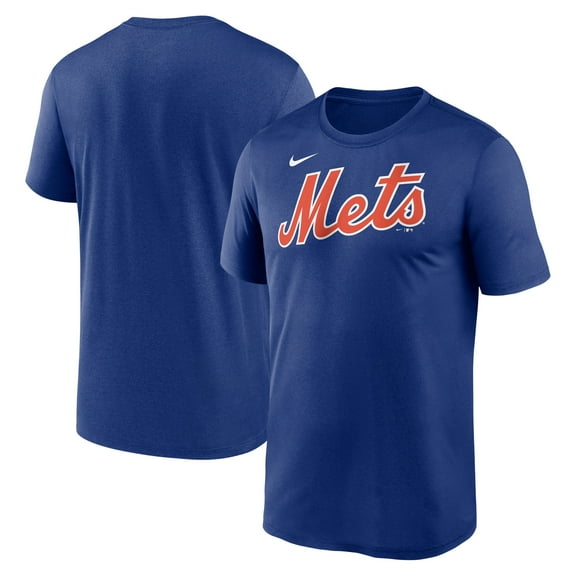 Men's Nike Royal New York Mets Legend Fuse Wordmark T-Shirt