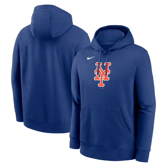 Men's Nike Royal New York Mets Logo Club Fleece Hoodie