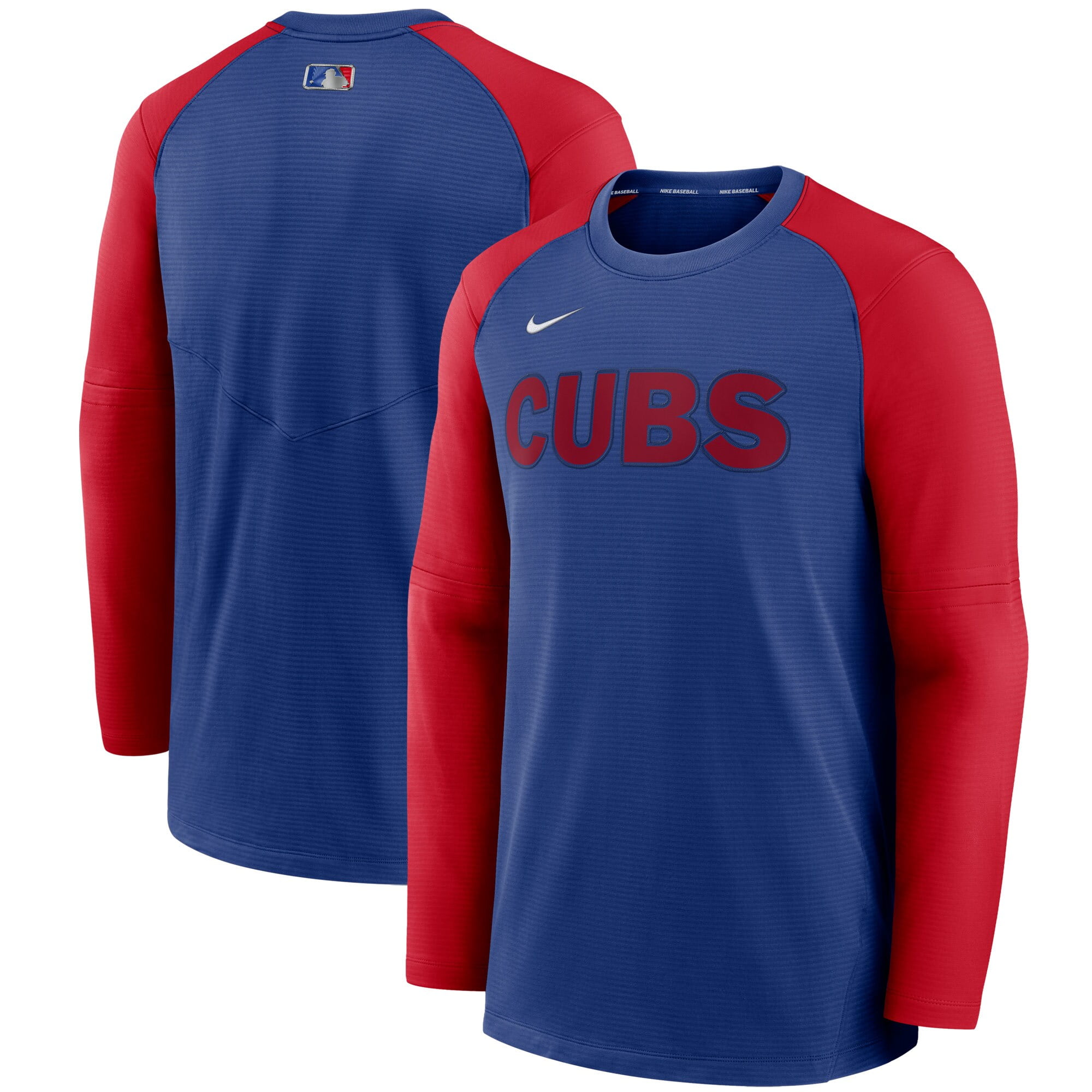 Men's Nike Royal/Red Chicago Cubs Authentic Collection Pregame