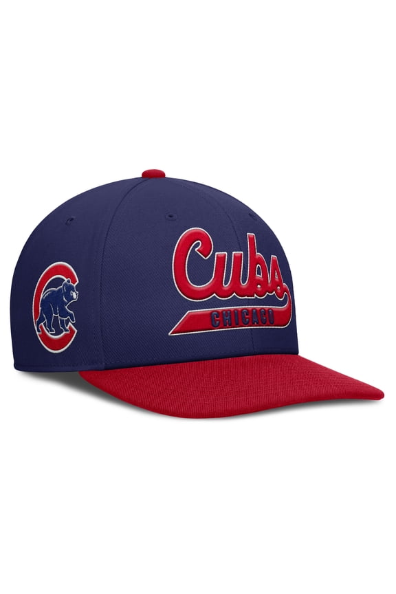 Men's Nike Royal/Red Chicago Cubs Pro Performance Snapback Hat