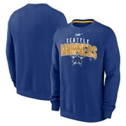 Men's Nike  Royal Seattle Mariners Cooperstown Collection Team Shout Out Pullover Sweatshirt