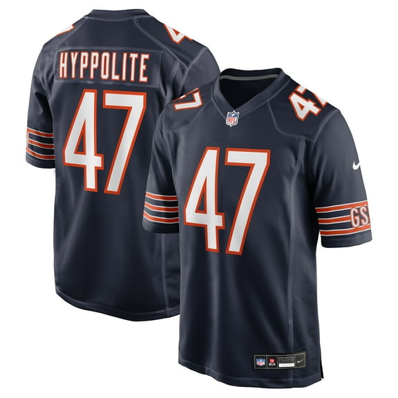 Men's Nike Ruben Hyppolite II  Navy Chicago Bears Team Game Jersey