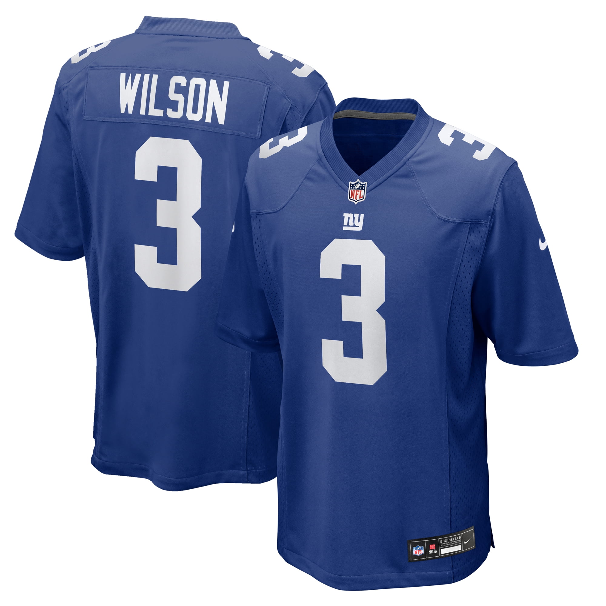 Men's Nike Daniel Jones Royal New York Giants Game Jersey