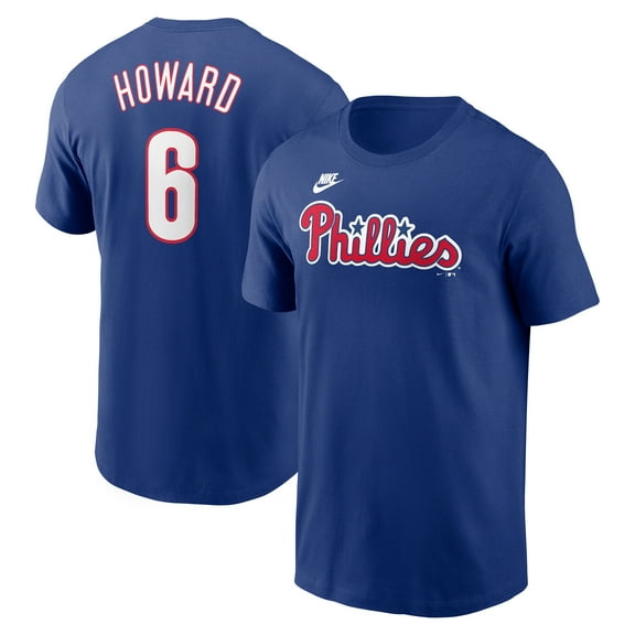 Men's Nike Ryan Howard Royal Philadelphia Phillies Fuse Name & Number T-Shirt