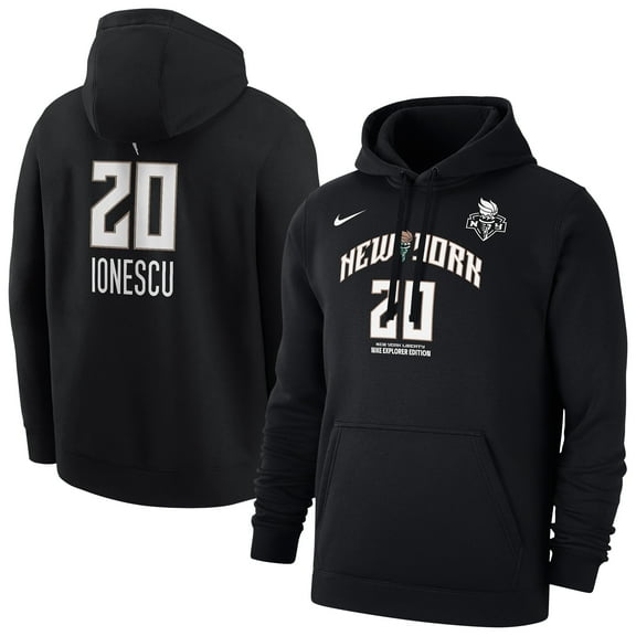 Men's Nike Sabrina Ionescu Black New York Liberty Explorer Edition Name & Number Pullover Hoodie