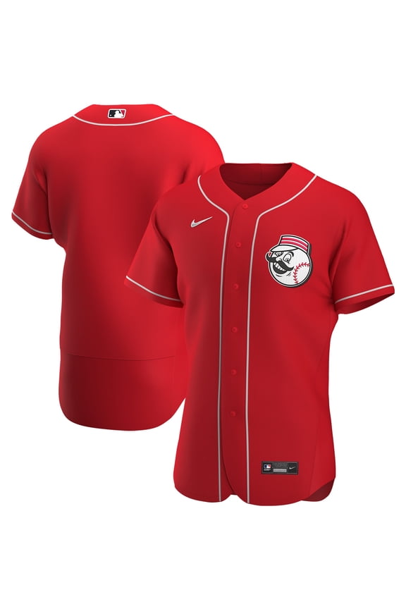 Men's Nike Scarlet Cincinnati Reds Alternate Authentic Team Logo Jersey