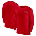 thumbnail image 1 of Men's Nike Scarlet Ohio State Buckeyes 2024 Sideline Coach UV Performance Long Sleeve T-Shirt, 1 of 3