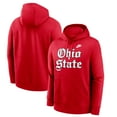 thumbnail image 1 of Men's Nike Scarlet Ohio State Buckeyes Old English Fleece Pullover Hoodie, 1 of 3