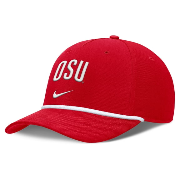 Men's Nike Scarlet Ohio State Buckeyes Rise Campus Adjustable Hat