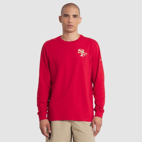 Men's Nike Scarlet San Francisco 49ers 2025 Rivalries Collection Essential Long Sleeve T-Shirt