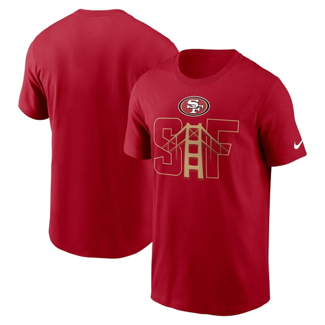 Men's Nike Scarlet San Francisco 49ers Local Essential T-Shirt ...