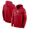 thumbnail image 1 of Men's Nike Scarlet San Francisco 49ers Performance Pullover Hoodie, 1 of 3