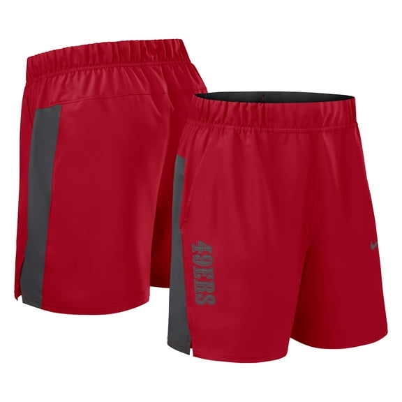 Men's Nike Scarlet San Francisco 49ers Woven Victory Dri-FIT Shorts