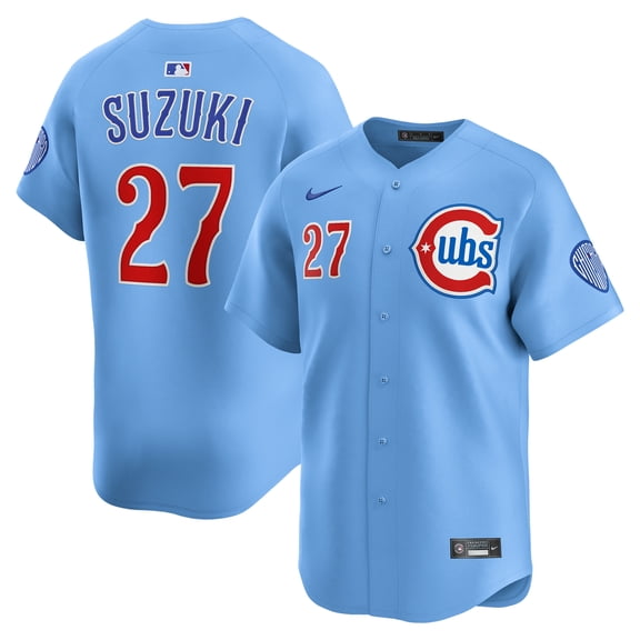Men's Nike Seiya Suzuki Royal Chicago Cubs 2nd Alternate Limited Player Jersey