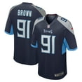 thumbnail image 1 of Men's Nike Shakel Brown  Navy Tennessee Titans  Game Jersey, 1 of 6