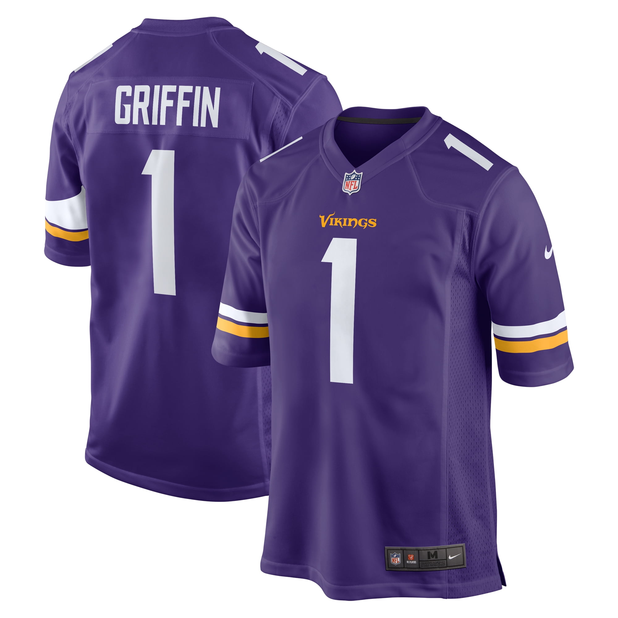 Men s Nike Shaquill Griffin Purple Minnesota Vikings Team Game Jersey Walmart