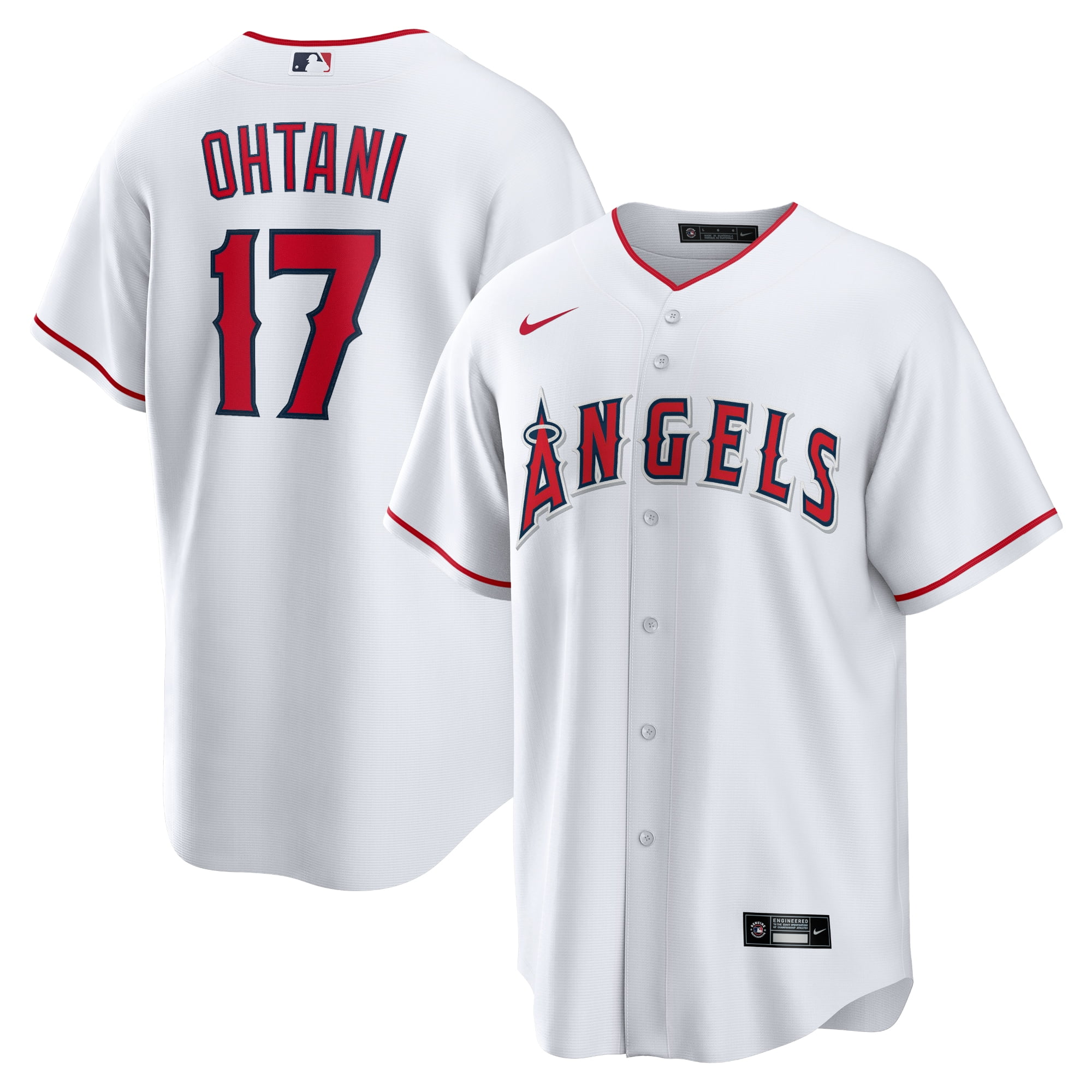Men's Nike Shohei Ohtani White Los Angeles Angels Home Replica Player Name  Jersey 