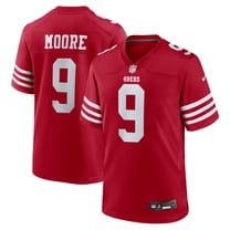 Men's Nike Skyy Moore  Scarlet San Francisco 49ers Team Game Jersey