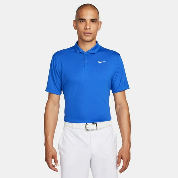 Men's Nike Solid Dri-FIT Golf Polo Color: Royal Blue Size: L