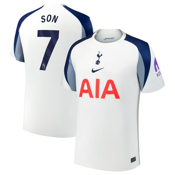 Men's Nike Son Heung-Min White Tottenham Hotspur 2025/26 Home Replica Jersey