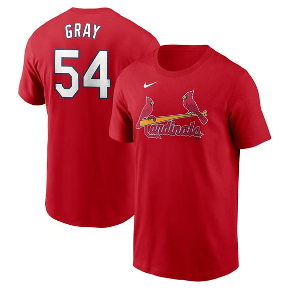 Men's Nike Sonny Gray Red St. Louis Cardinals Fuse Name & Number T-Shirt