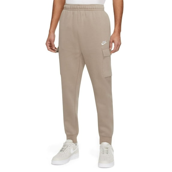 Men's Nike Sportswear Club Fleece Cargo Pants Color: Khaki Size: M