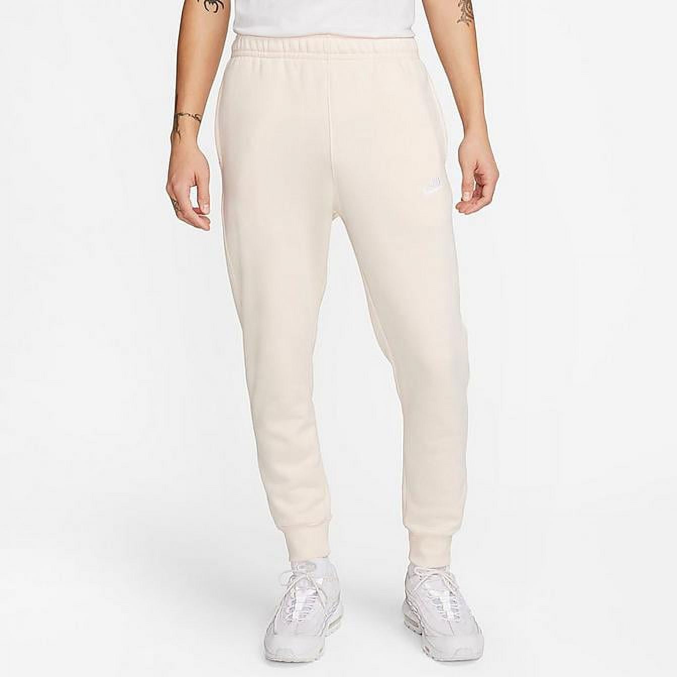 Men s Nike Sportswear Club Fleece Cuffed Jogger Pants Guava Ice Guava Ice White XL