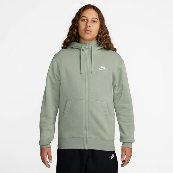 Men's Nike Sportswear Club Fleece Full-Zip Hoodie Color: Jade Horizon Size: L