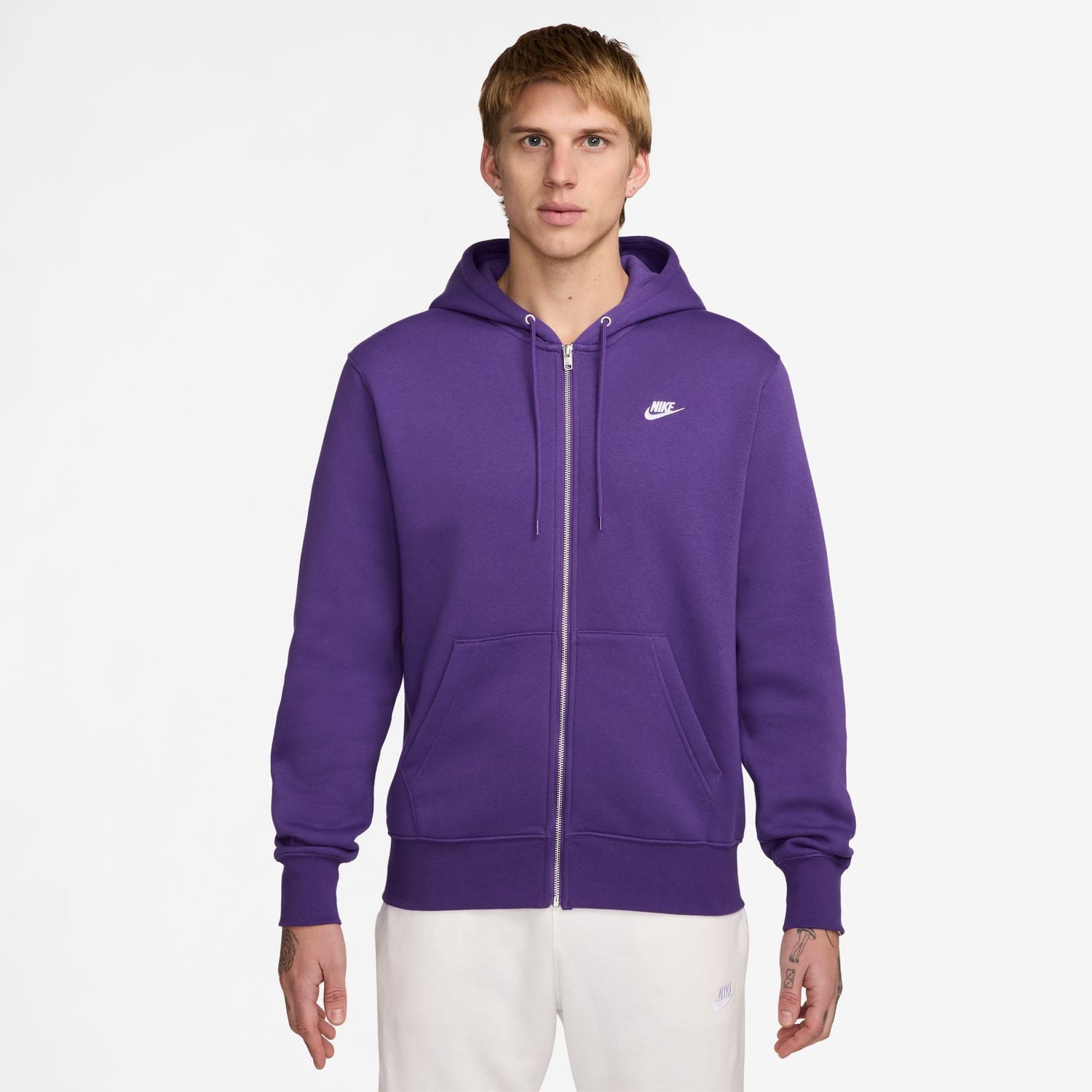 Men's Nike Sportswear Club Fleece Full-Zip Hoodie Color: Wild