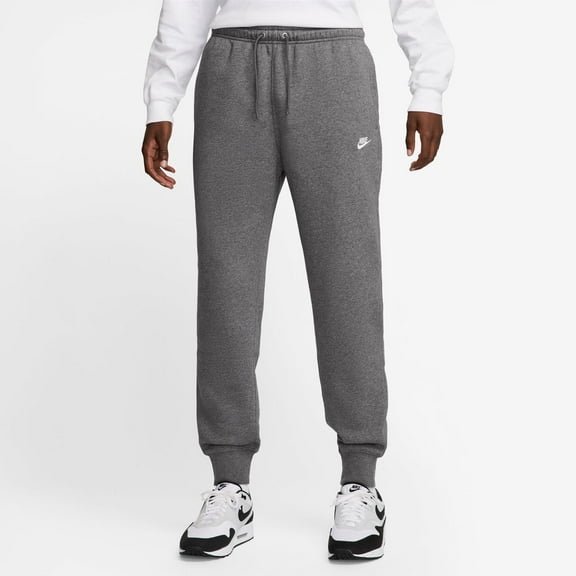 Men's Nike Sportswear Club Fleece Joggers Color: Charcoal Heather Size: S