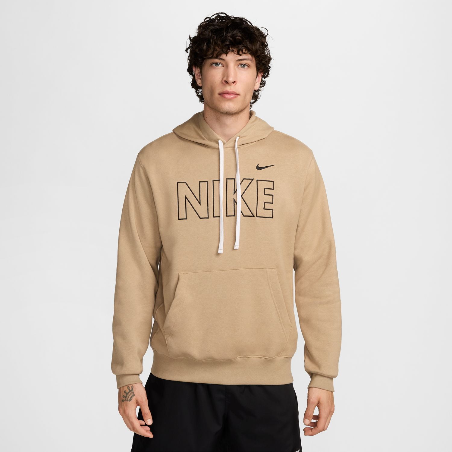 men's nike sportswear club logo pullover hoodie