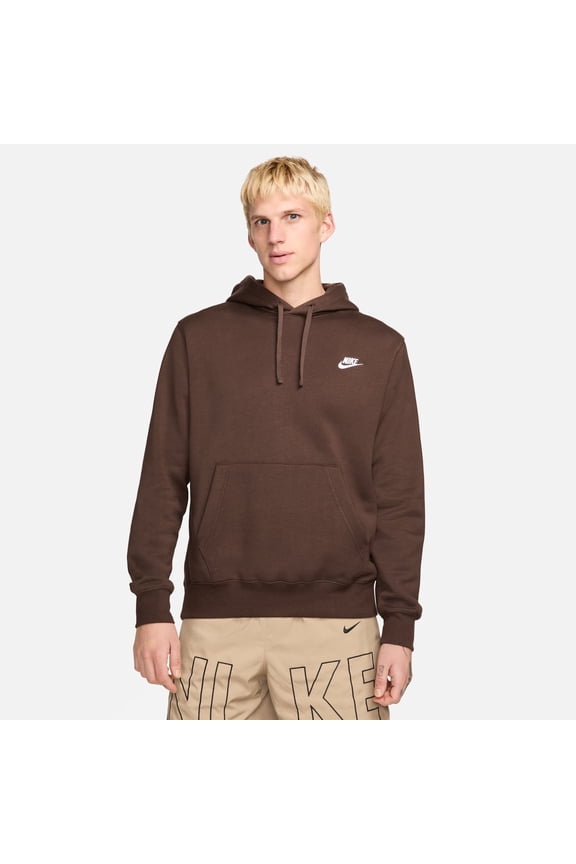 Men's Nike Sportswear Club Fleece Pullover Hoodie Color: Baroque Brown Size: XL