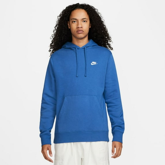 Men's Nike Sportswear Club Fleece Pullover Hoodie Color: Game Royal Size: XXL