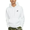 thumbnail image 1 of Men's Nike Sportswear Club Fleece Pullover Hoodie Color: White Black Size: XXL, 1 of 8