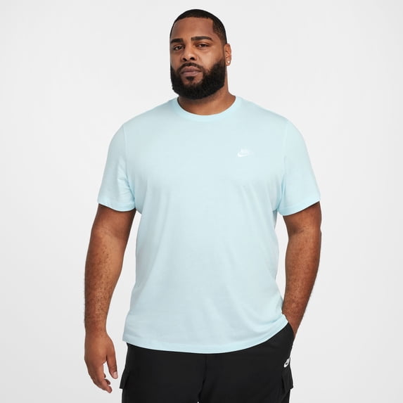 Men's Nike Sportswear Club Tee Color: Glacier Size: M