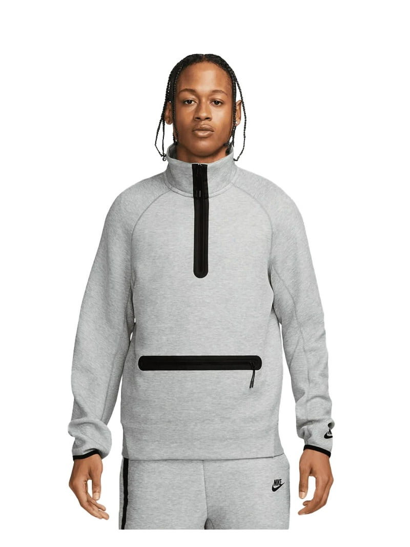 Men's Nike Sportswear Dark Grey Heather/Matte Silver Tech Fleece