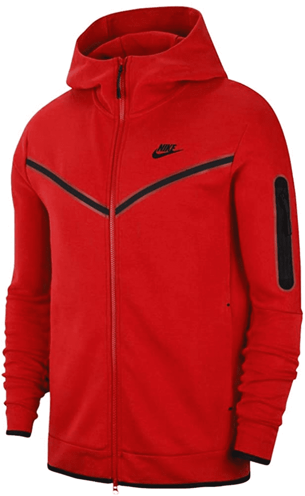 Red nike jacket zip up hotsell