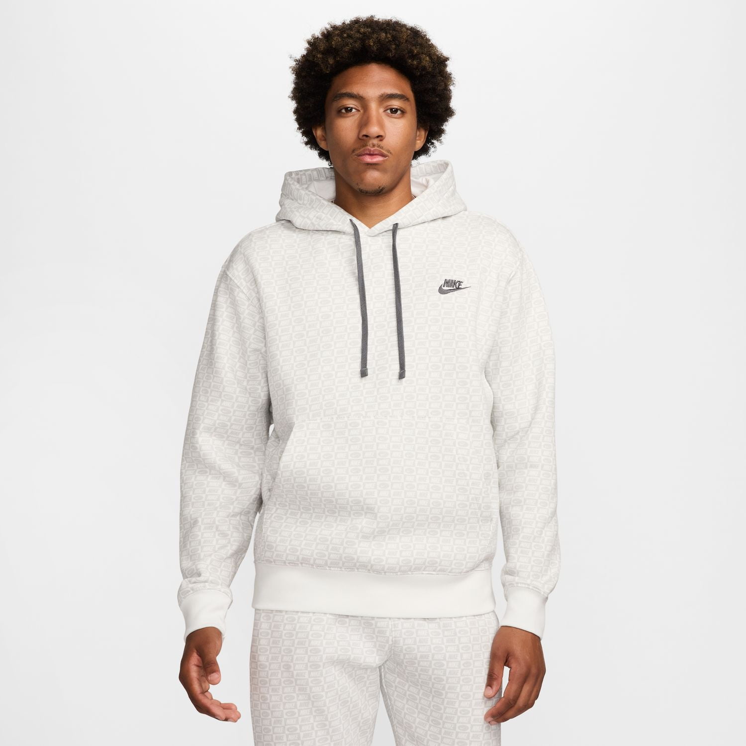 nike hoodie white mens