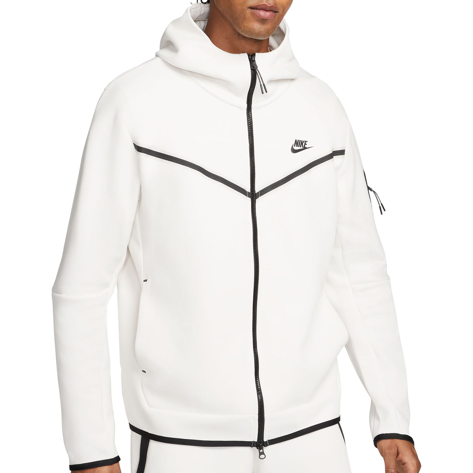 Men's Nike Sportswear Phantom/Black Tech Fleece Full-Zip Hoodie