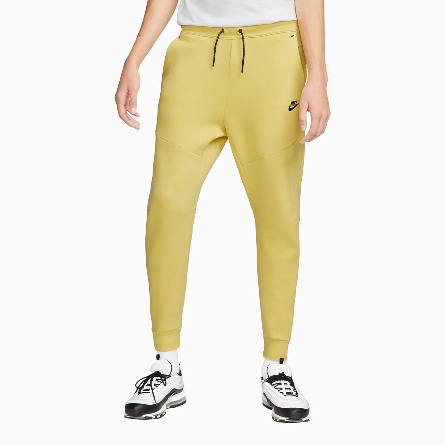 Men's Nike Sportswear Saturn Gold/Black Tech Fleece Jogger (CU4495