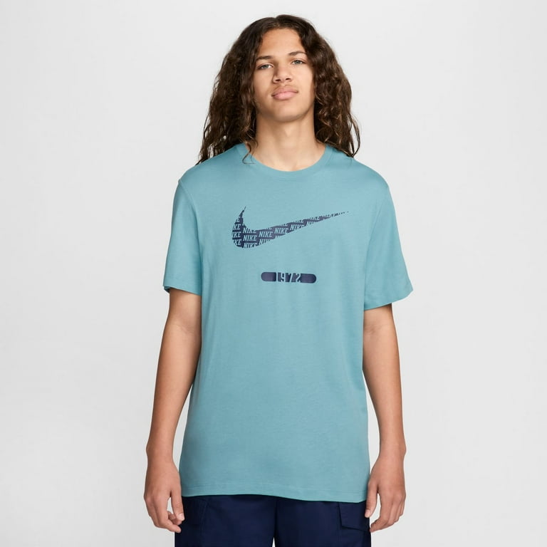 Mens turquoise nike shirt top