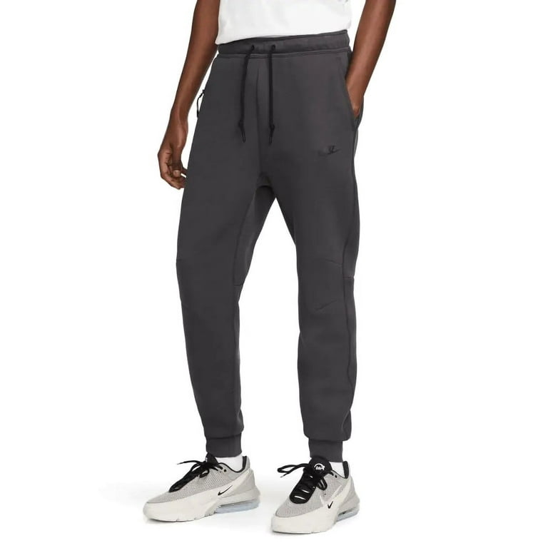 Men s Nike Sportswear Tech Anthracite Black Fleece Joggers S Walmart